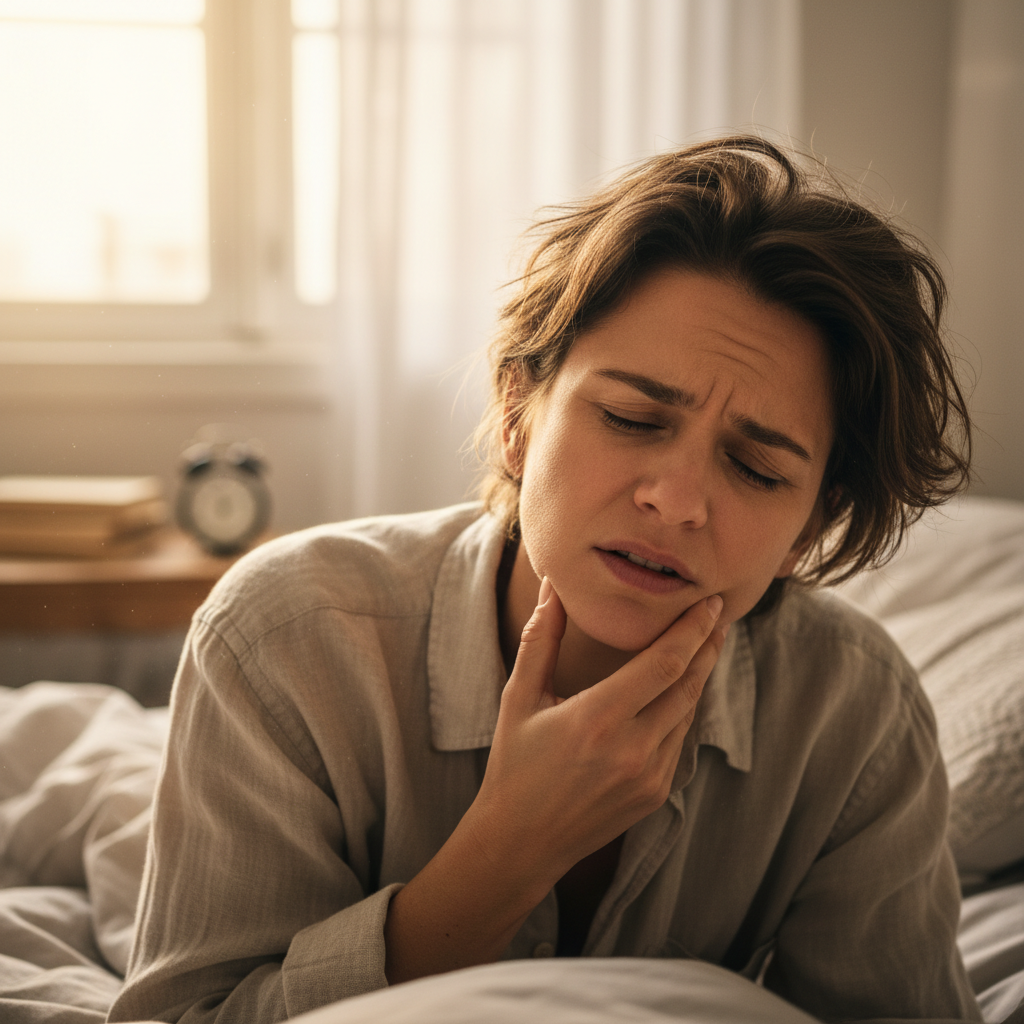 Cum știi că ai bruxism: semne pe care le ignori în fiecare dimineață