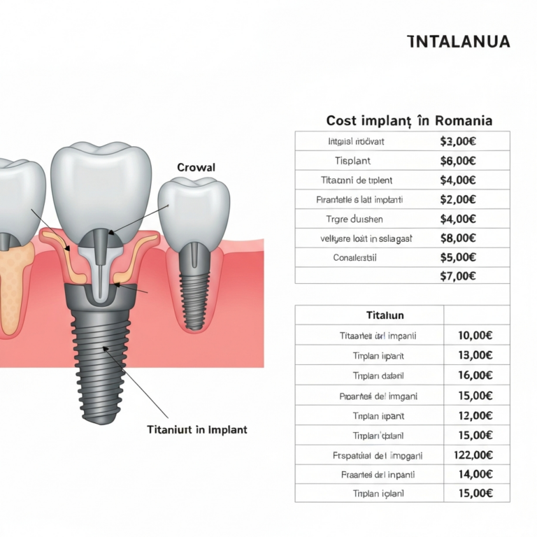 Cât costă implantul dentar în România în 2025
